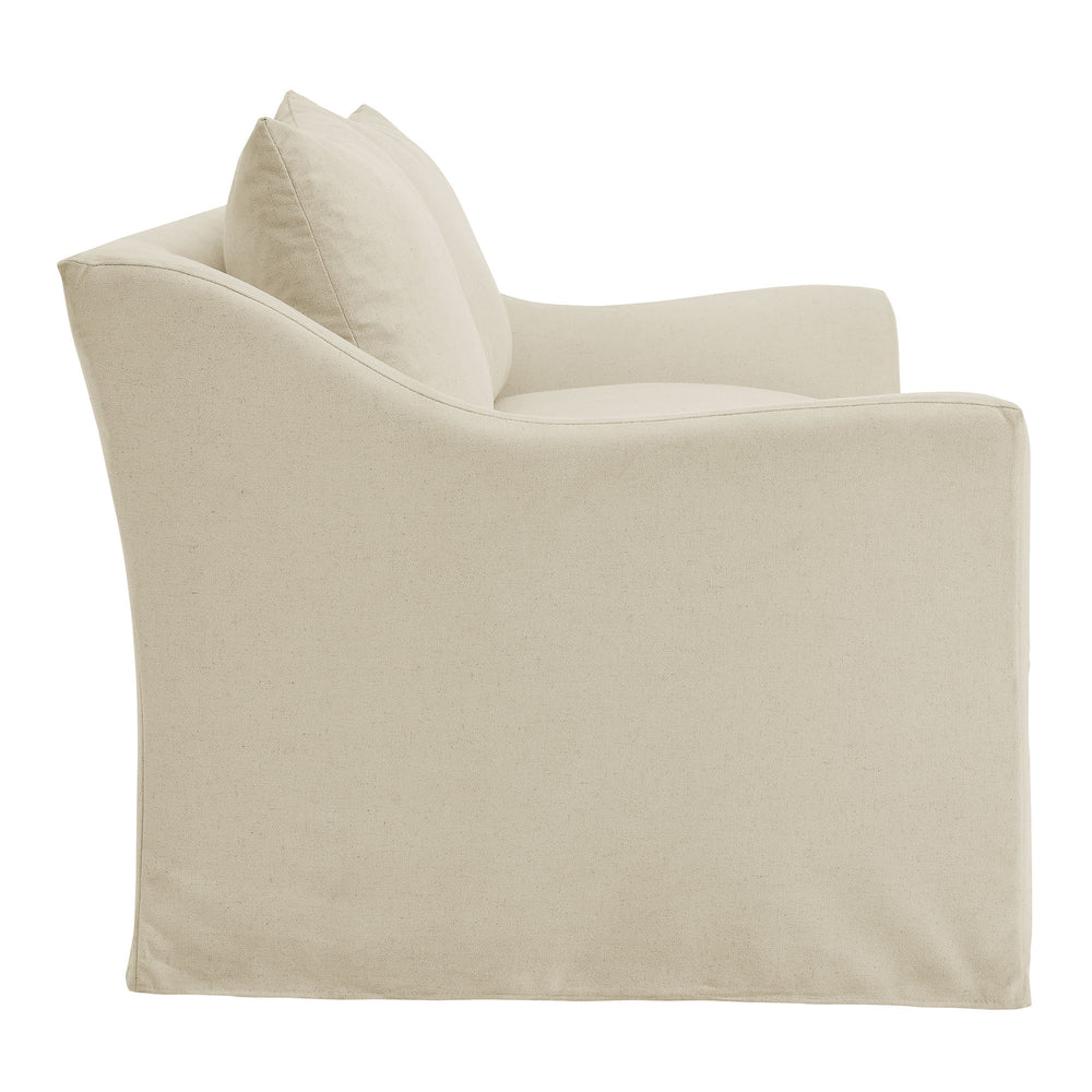 Somerset 70" Linen Blend Slipcovered Loveseat in Linen