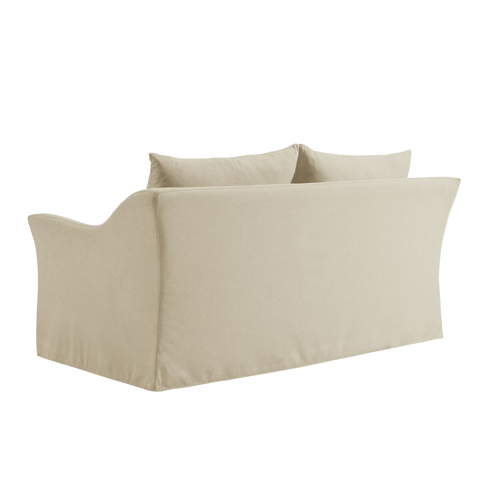 Somerset 70" Linen Blend Slipcovered Loveseat in Linen
