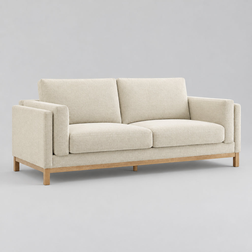 Roscoe 81 inch Fabric Sofa in Ivory