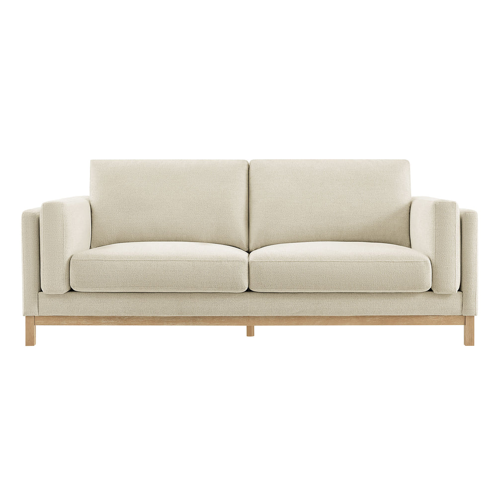 Roscoe 81 inch Fabric Sofa in Ivory