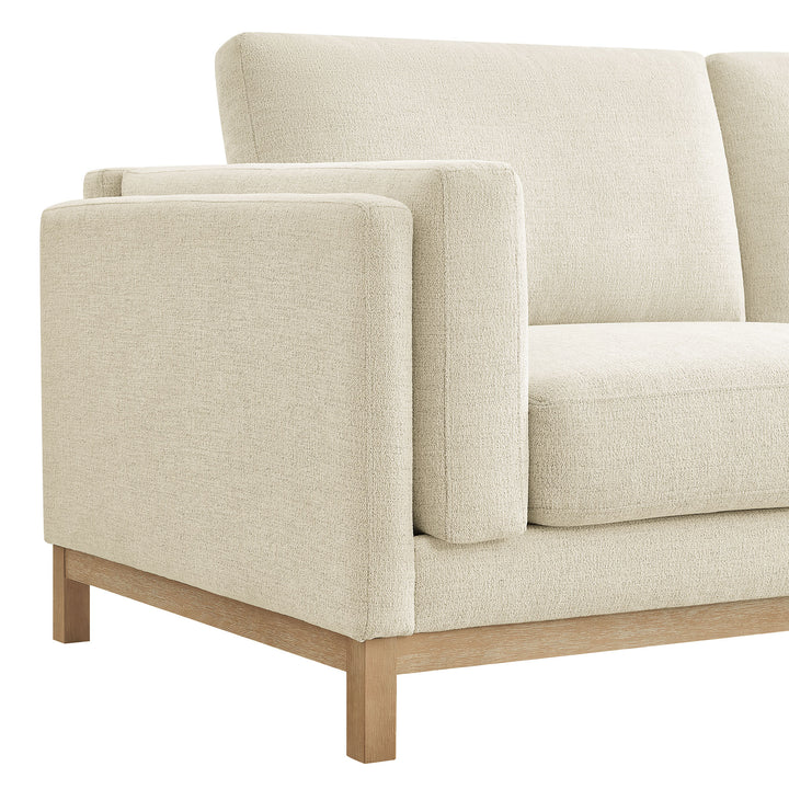 Roscoe 81 inch Fabric Sofa in Ivory