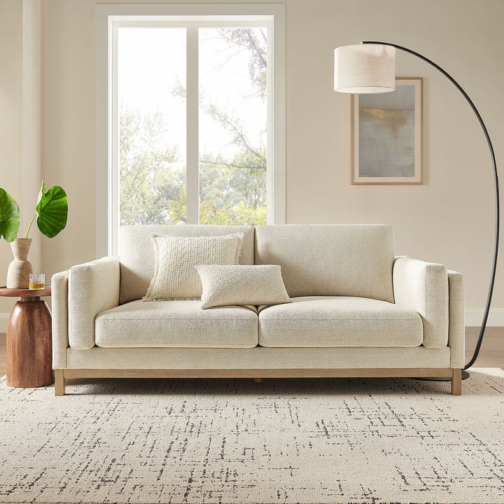 Roscoe 81 inch Fabric Sofa in Ivory
