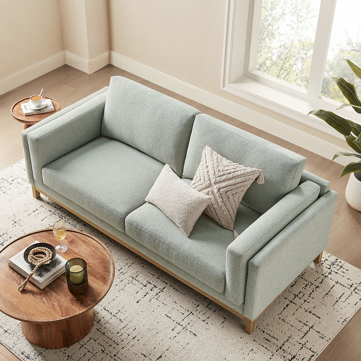 Roscoe 81 inch Fabric Sofa in Mist
