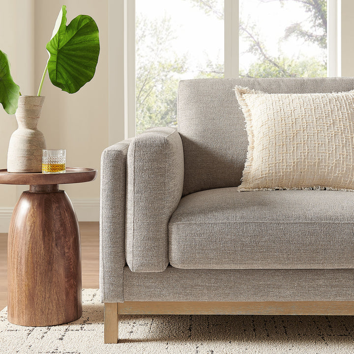Roscoe 81 inch Fabric Sofa in Pewter