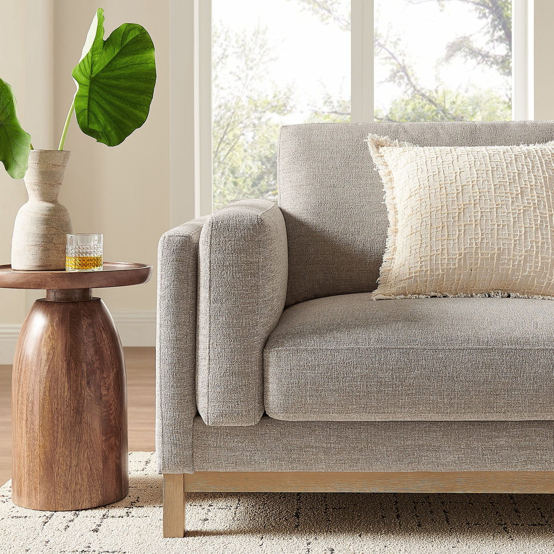Roscoe 81 inch Fabric Sofa in Pewter