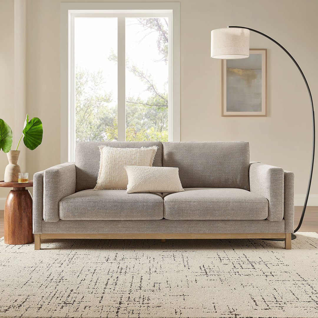 Roscoe 81 inch Fabric Sofa in Pewter