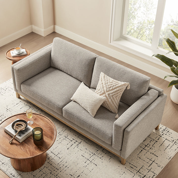 Roscoe 81 inch Fabric Sofa in Pewter
