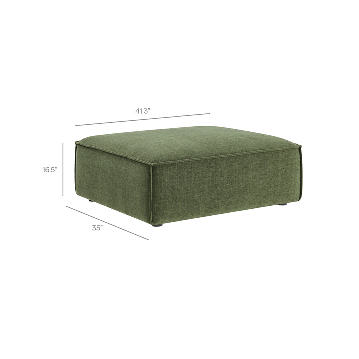 Restore 6-Piece Performance Fabric Upholstered Modular Sectional Sofa in Foliage
