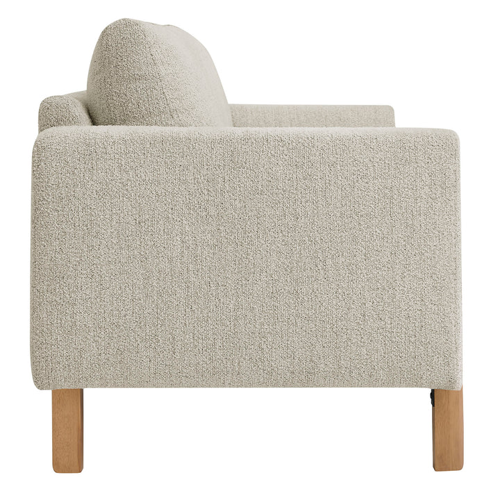Hawken Boucle Fabric Sofa in Parchment Beech
