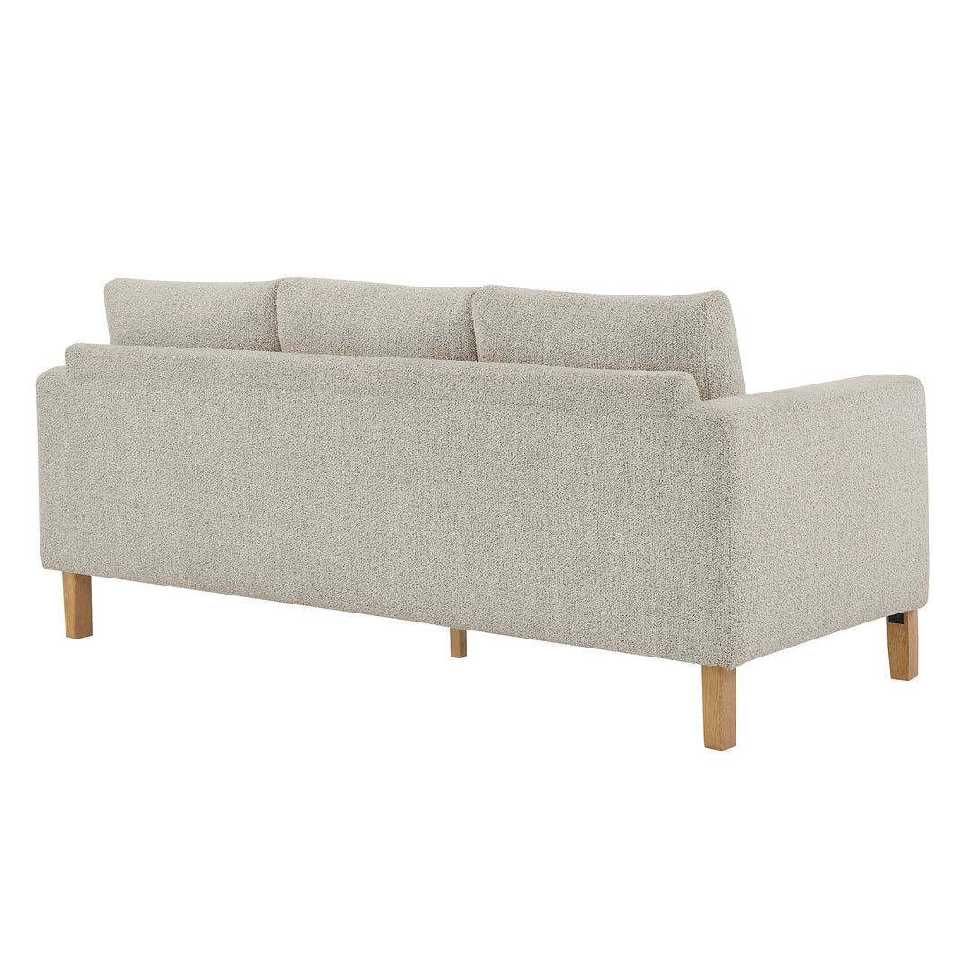 Hawken Boucle Fabric Sofa in Parchment Beech