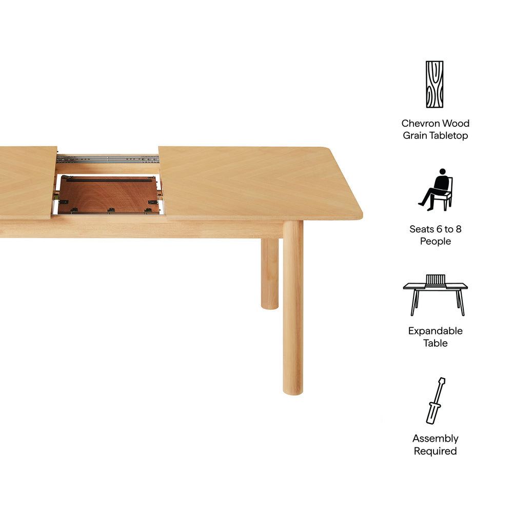 Alba Extendable Dining Table in Oak