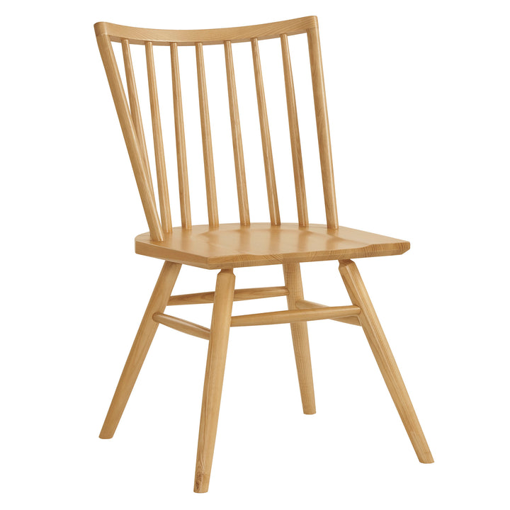 Alvar Spindle Back Dining Side Chairs Set of 2 in Ash
