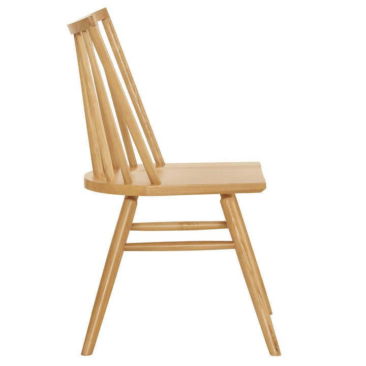 Alvar Spindle Back Dining Side Chairs Set of 2 in Ash