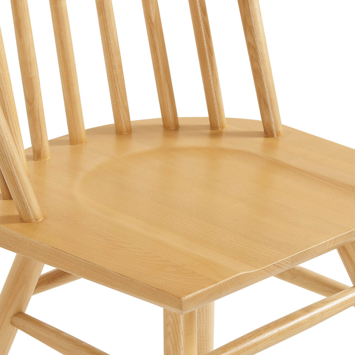 Alvar Spindle Back Dining Side Chairs Set of 2 in Ash