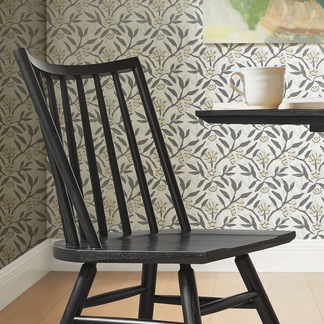 Alvar Spindle Back Dining Side Chairs Set of 2 in Black