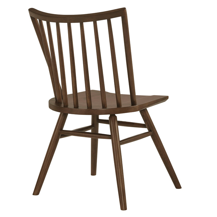 Alvar Spindle Back Dining Side Chairs Set of 2 in Walnut