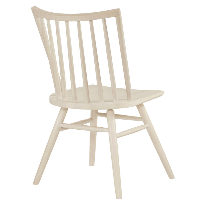 Alvar Spindle Back Dining Side Chairs Set of 2 in White Wash