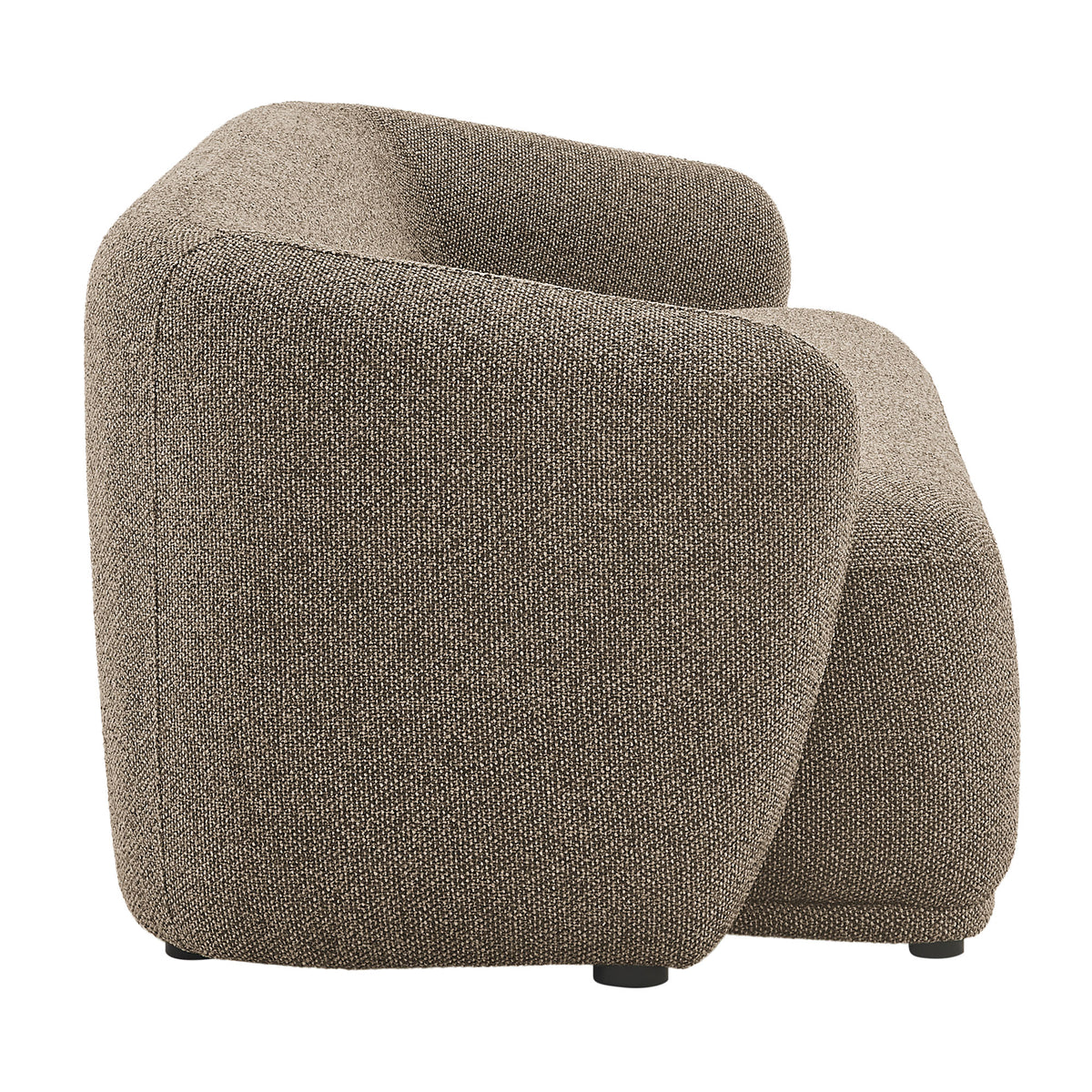 Monica 88 Inch Boucle Fabric Sofa in Earth