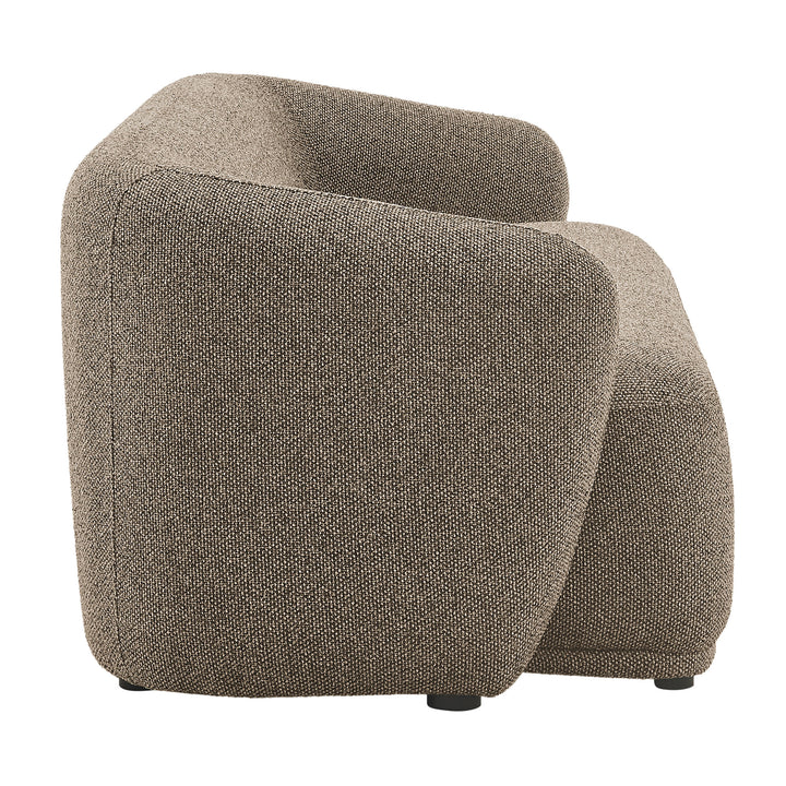 Monica 88 Inch Boucle Fabric Sofa in Earth