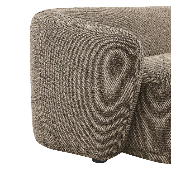 Monica 88 Inch Boucle Fabric Sofa in Earth