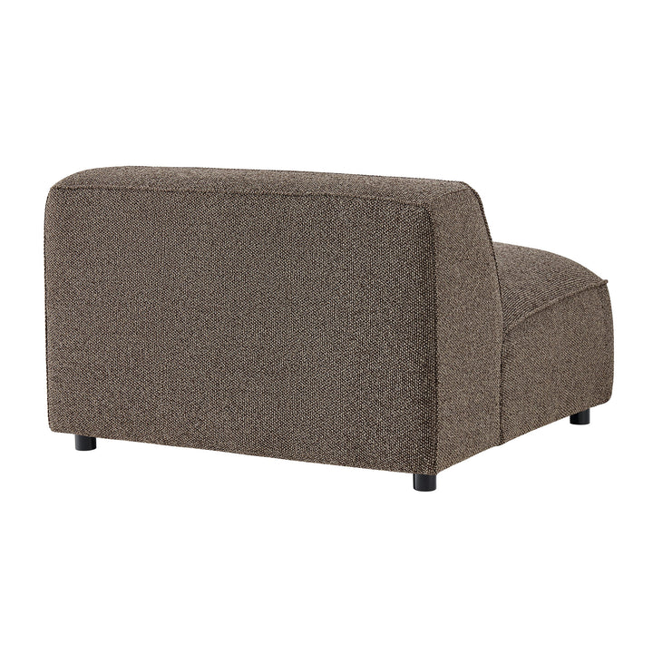 Auren 5 Piece Lattice Bouclé Upholstered Modular Corner Sectional in Earth