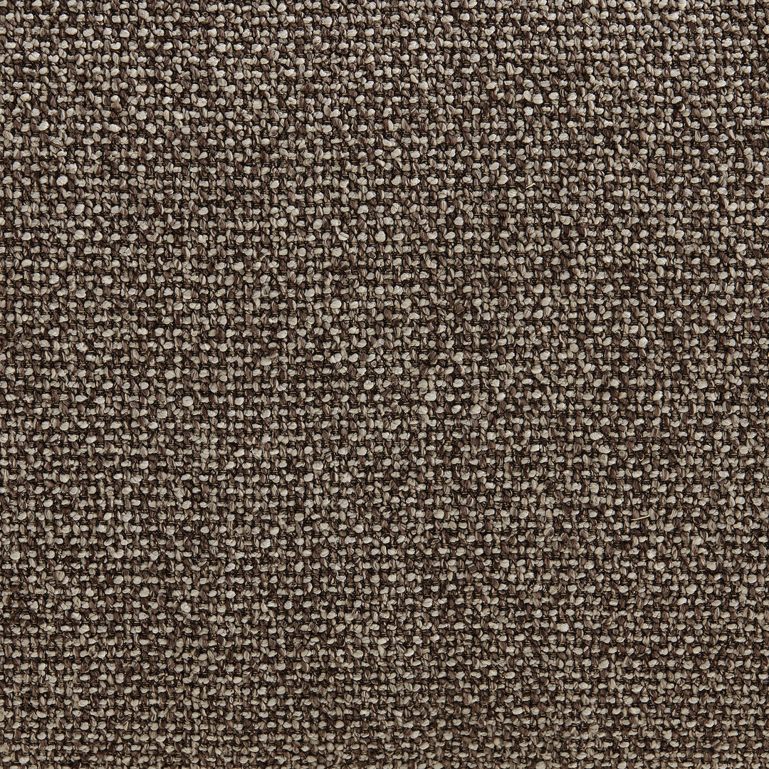Auren Lattice Bouclé Upholstered Ottoman in Earth