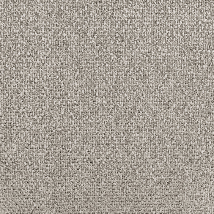 Auren Lattice Bouclé Upholstered Ottoman in Fog