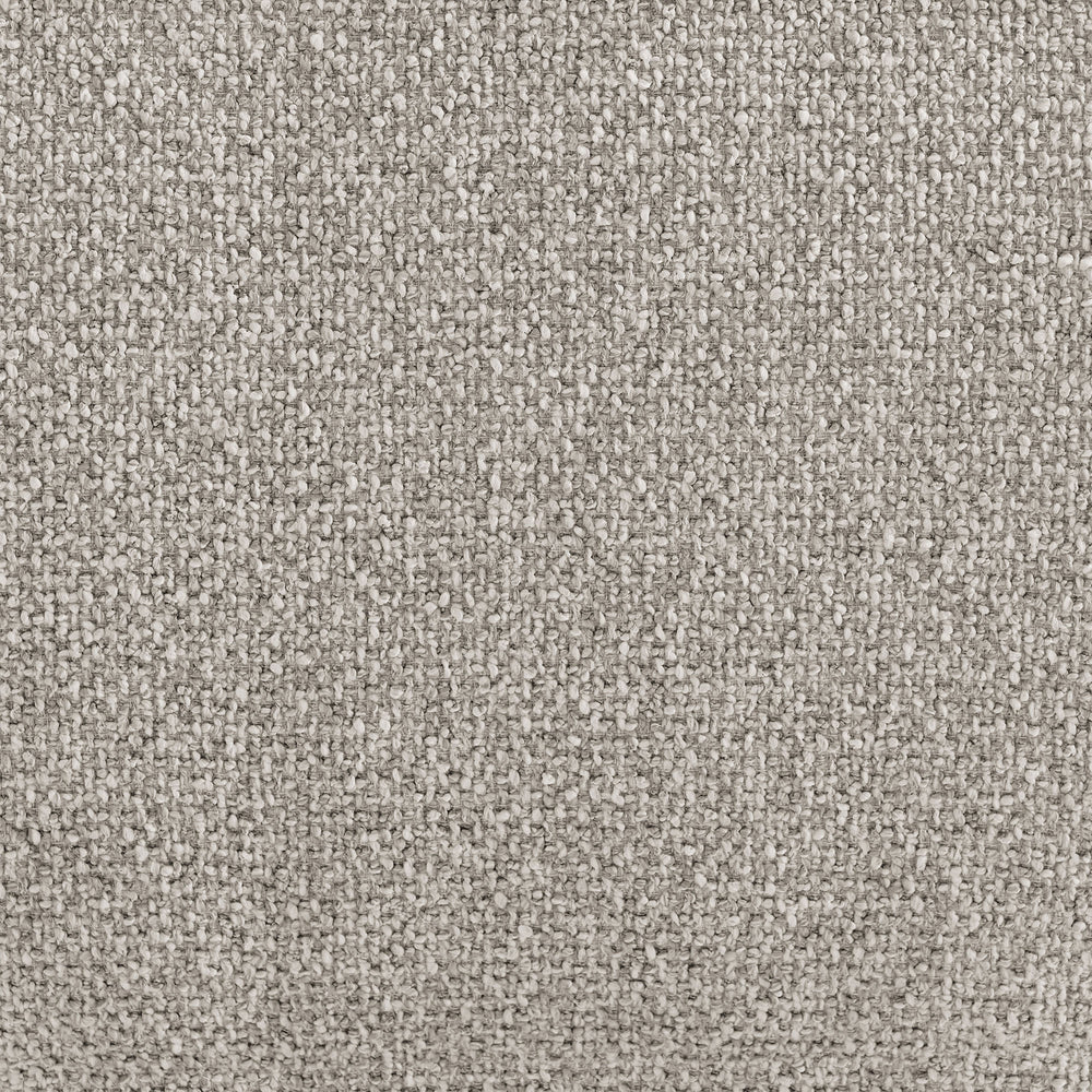 Auren Lattice Bouclé Upholstered Ottoman in Fog