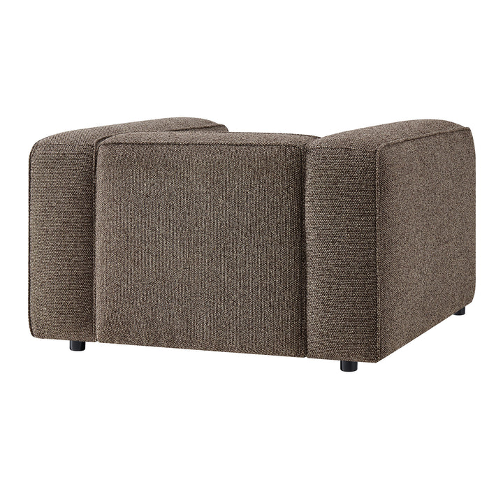 Auren Lattice Bouclé Upholstered Accent Chair in Earth