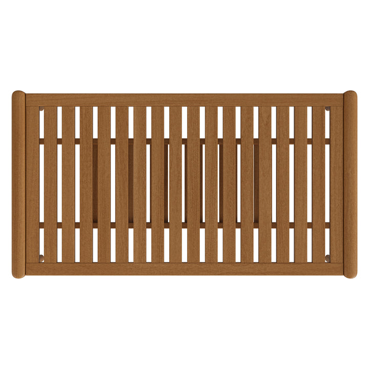 Hayden 46 Inch Outdoor Patio Teak Wood Coffee Table in Natural
