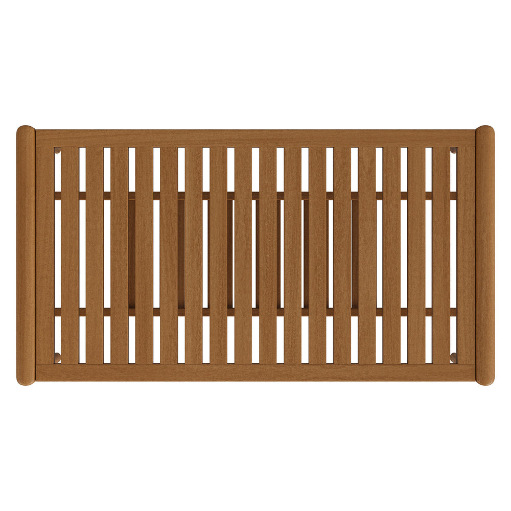 Hayden 46 Inch Outdoor Patio Teak Wood Coffee Table in Natural