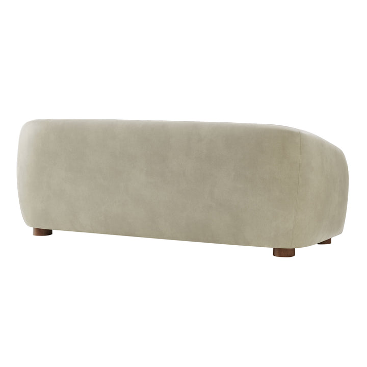 Holland 85" Vegan Leather Sofa in Mineral