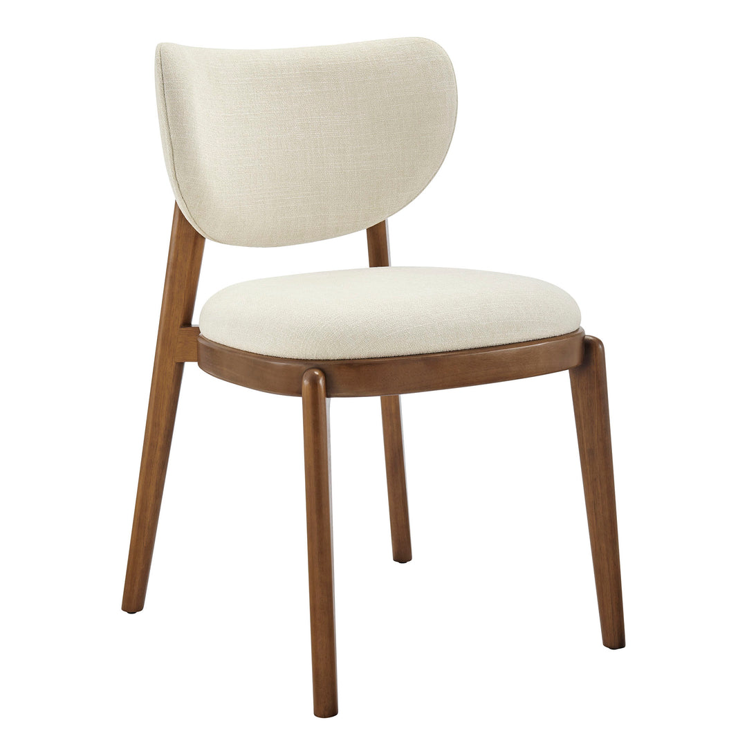 Fenwick Fabric Dining Chairs Set of 2 in Ecru