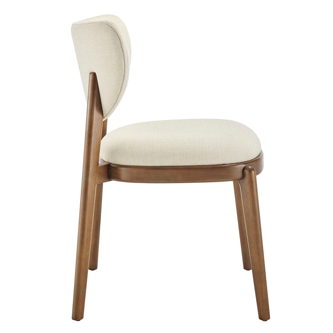 Fenwick Fabric Dining Chairs Set of 2 in Ecru