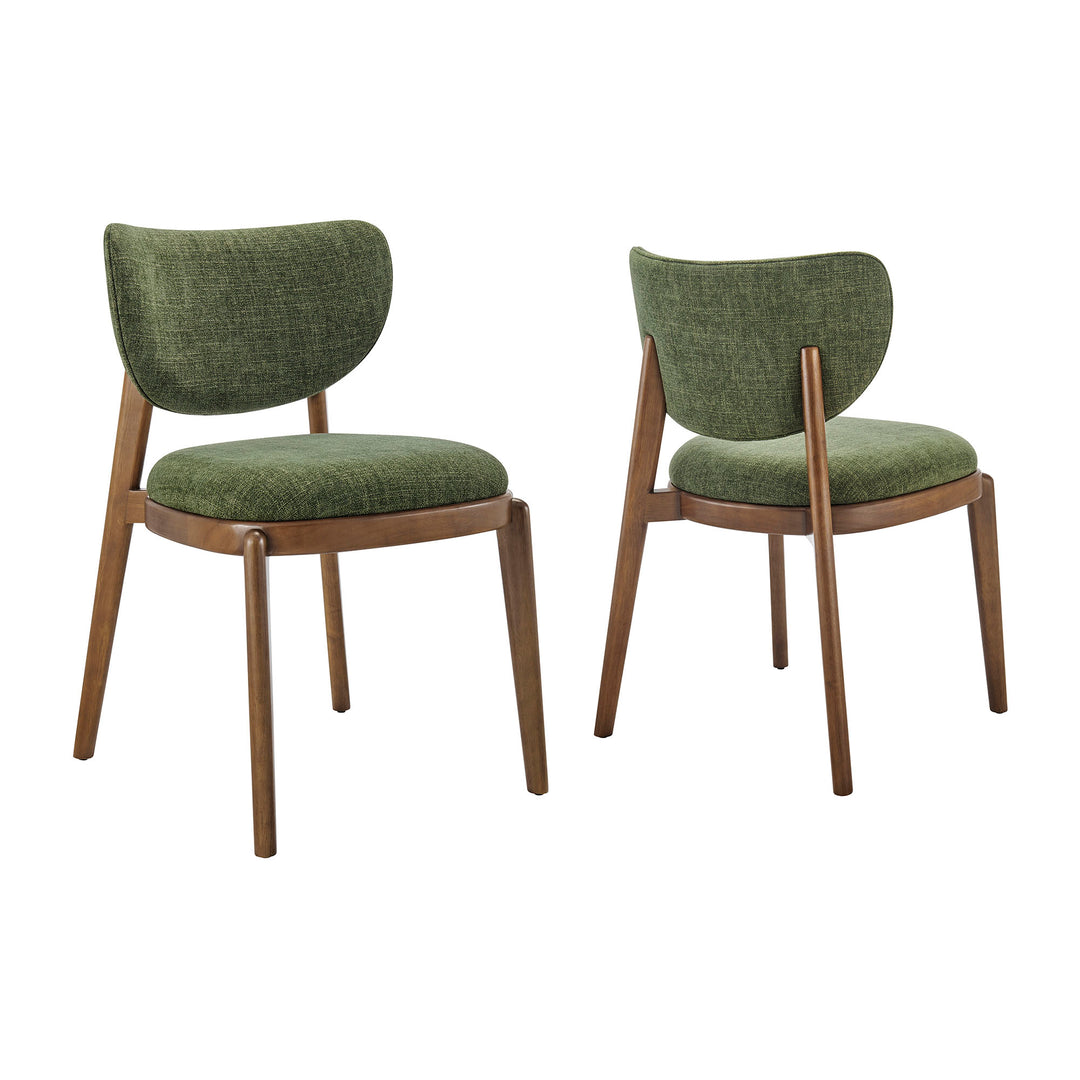 Fenwick Fabric Dining Chairs Set of 2 in Foliage