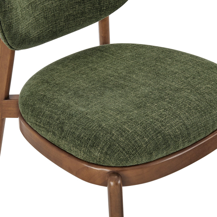 Fenwick Fabric Dining Chairs Set of 2 in Foliage