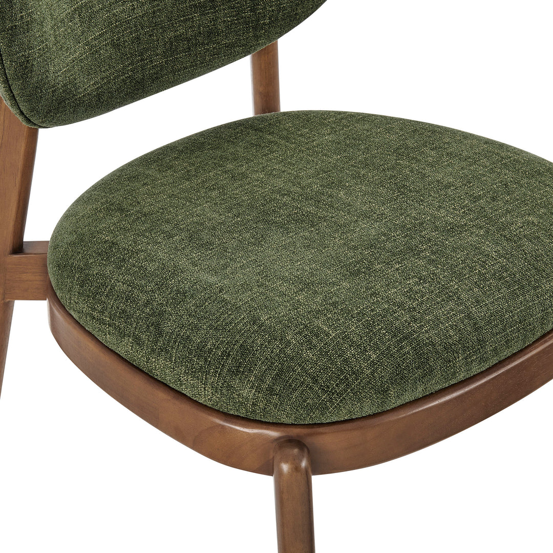 Fenwick Fabric Dining Chairs Set of 2 in Foliage