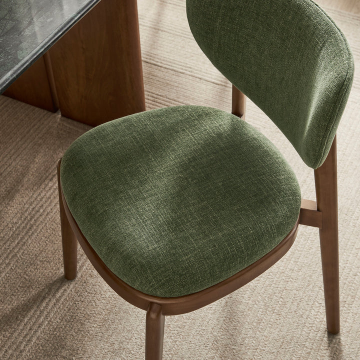 Fenwick Fabric Dining Chairs Set of 2 in Foliage
