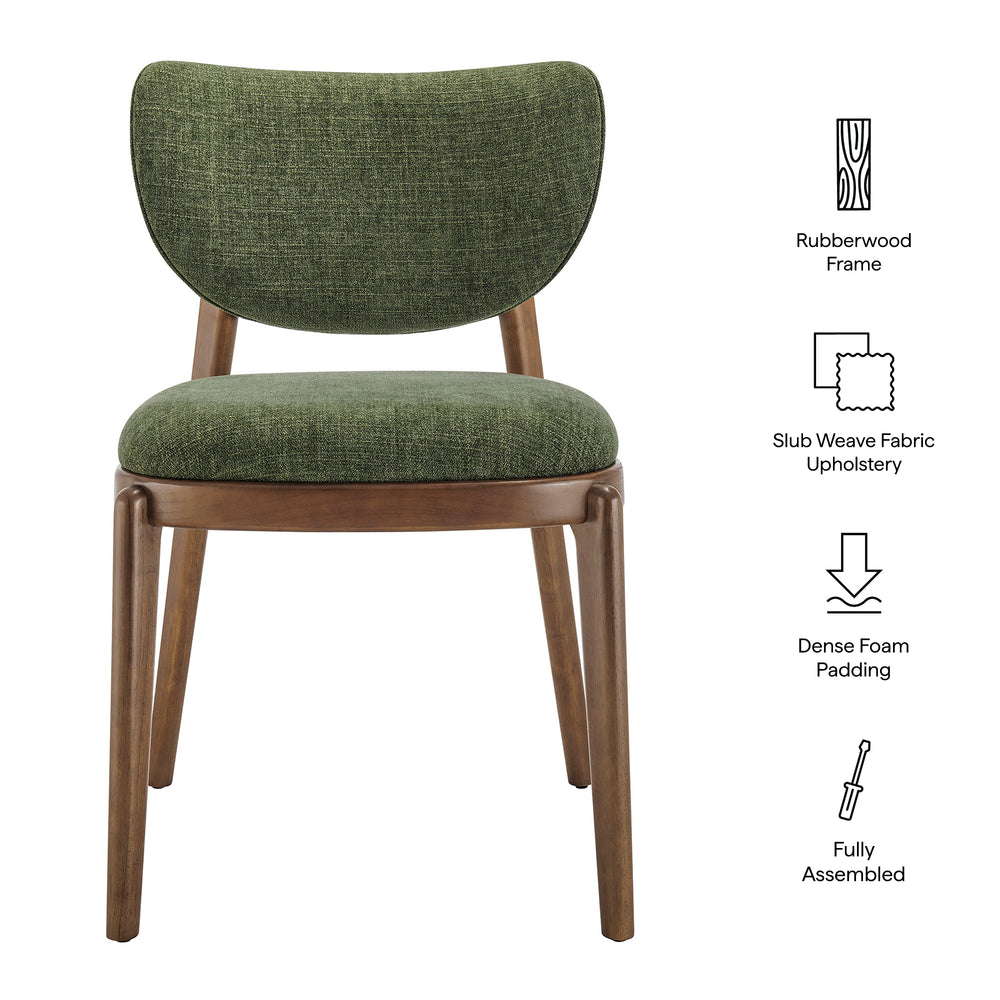 Fenwick Fabric Dining Chairs Set of 2 in Foliage