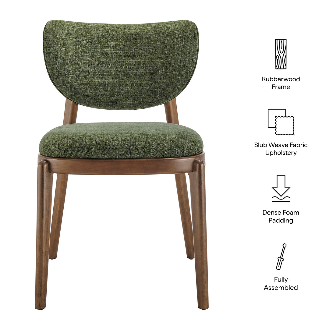 Fenwick Fabric Dining Chairs Set of 2 in Foliage