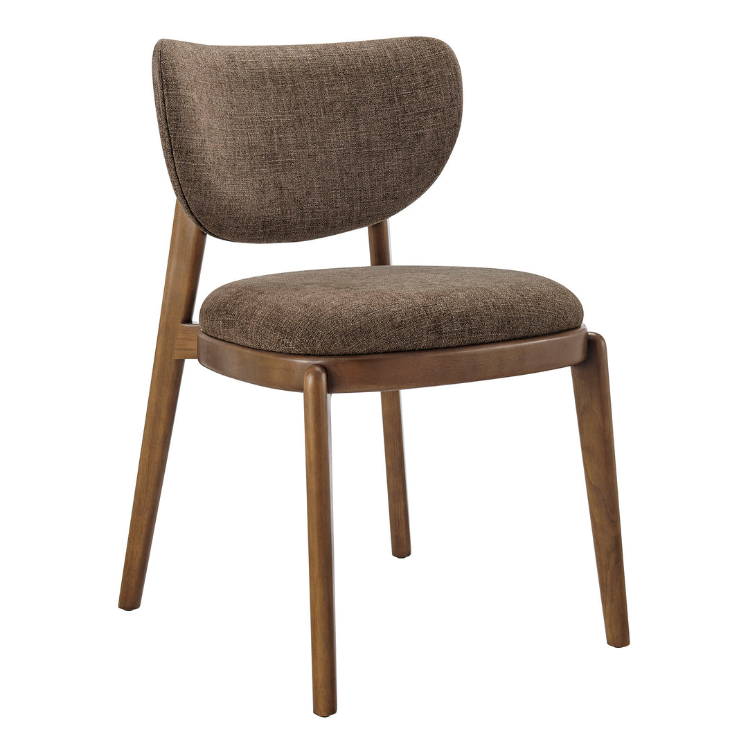 Fenwick Fabric Dining Chairs Set of 2 in Mocha