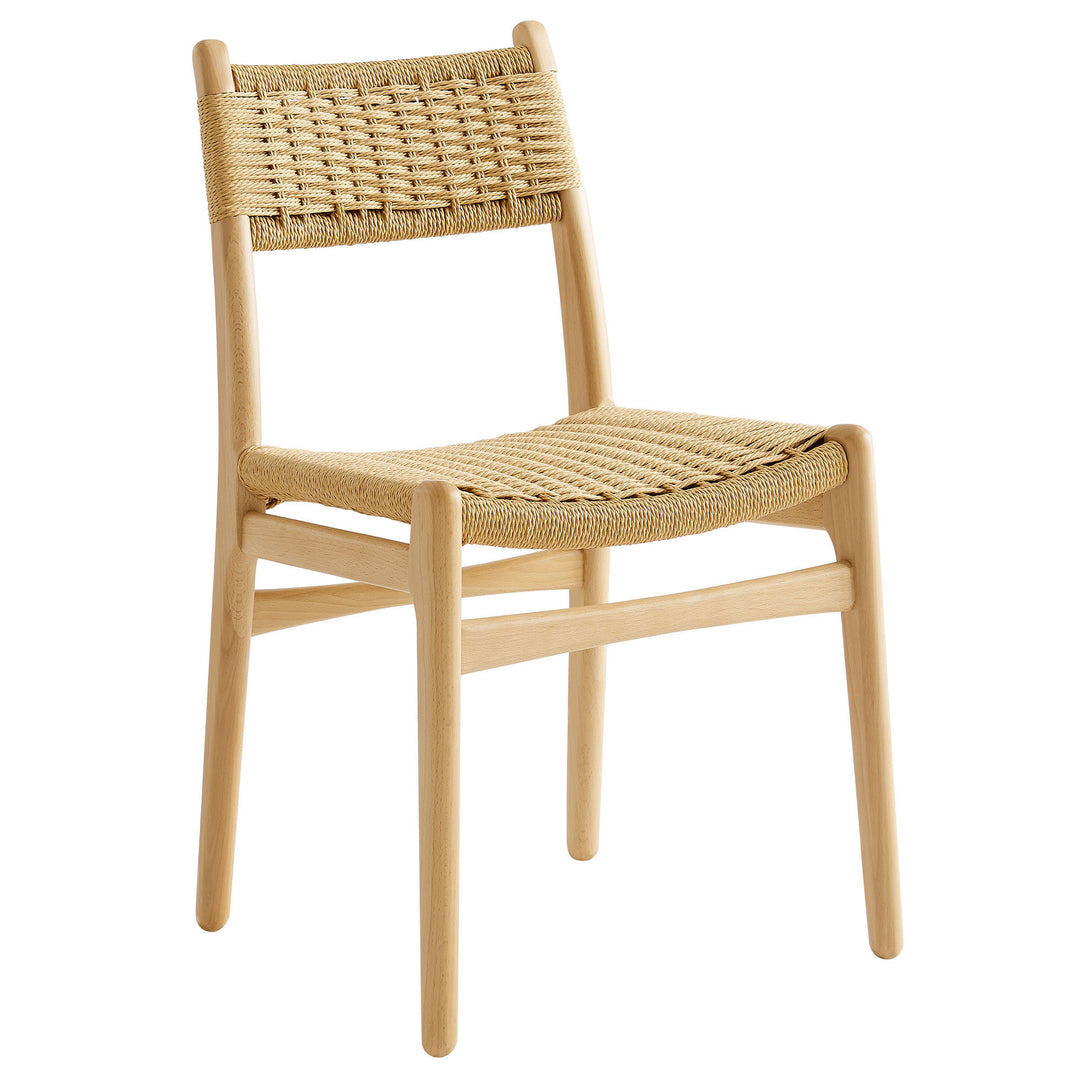 Wynn Rope and Wood Dining Side Chair in Natural