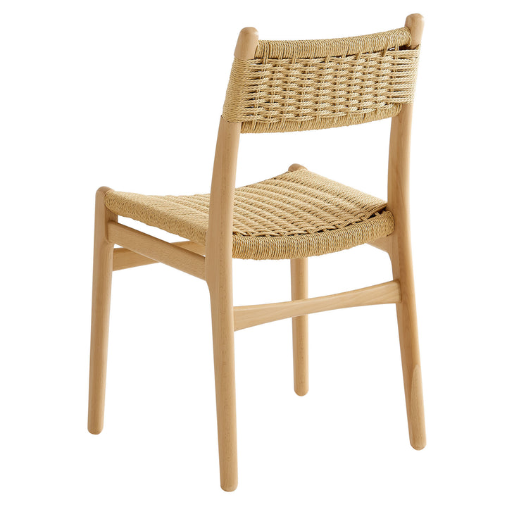 Wynn Rope and Wood Dining Side Chair in Natural