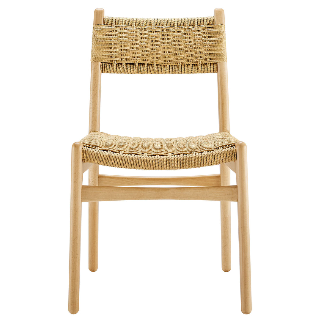Wynn Rope and Wood Dining Side Chair in Natural