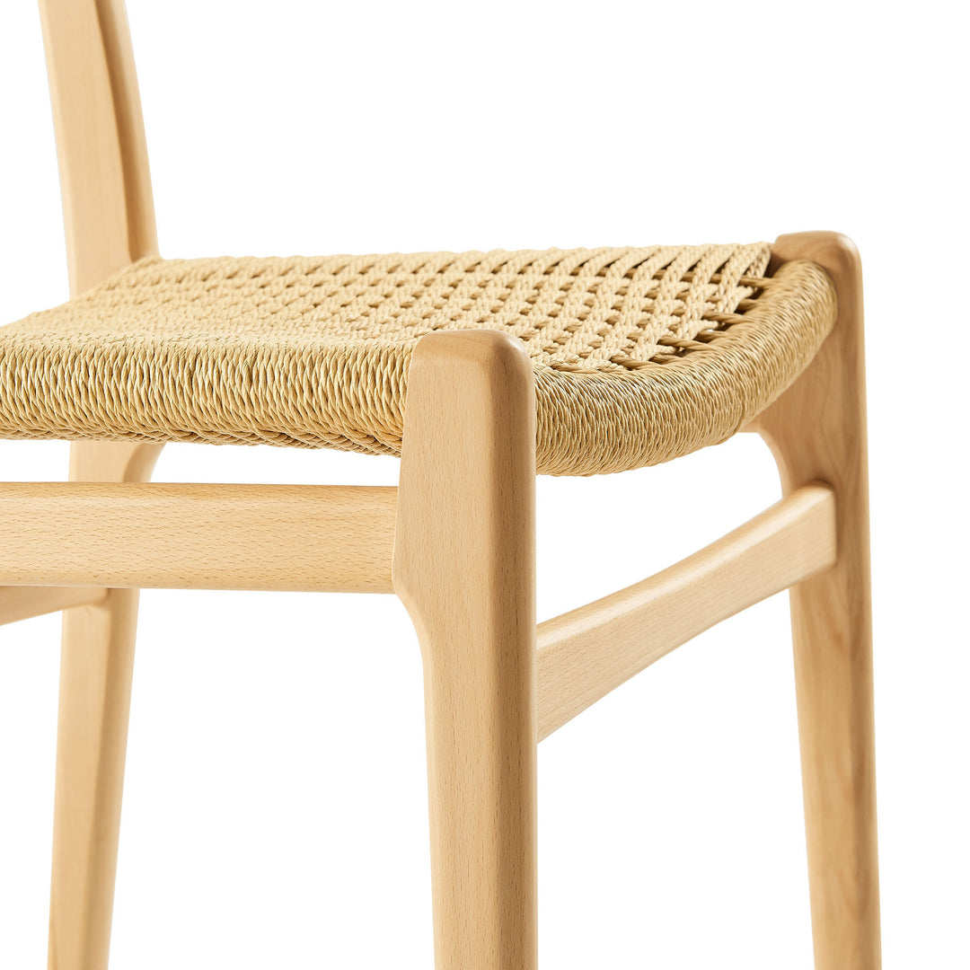 Wynn Rope and Wood Dining Side Chair in Natural