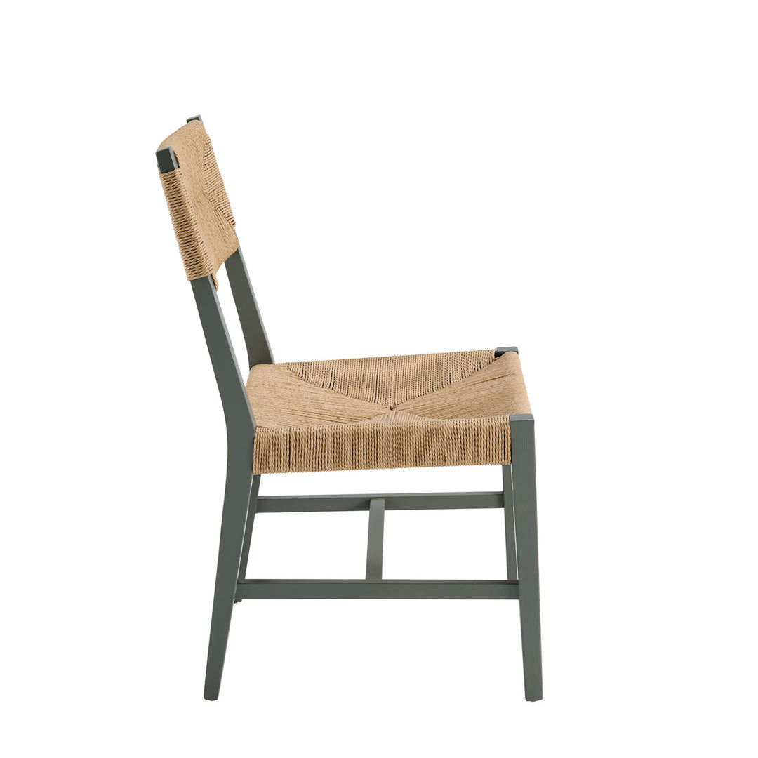 Bodie Wood Dining Chair Set of 2 in Light Gray Natural