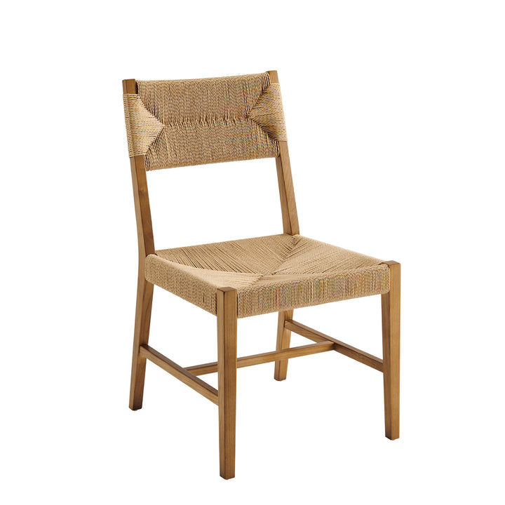 Bodie Wood Dining Chair Set of 2 in Natural Natural