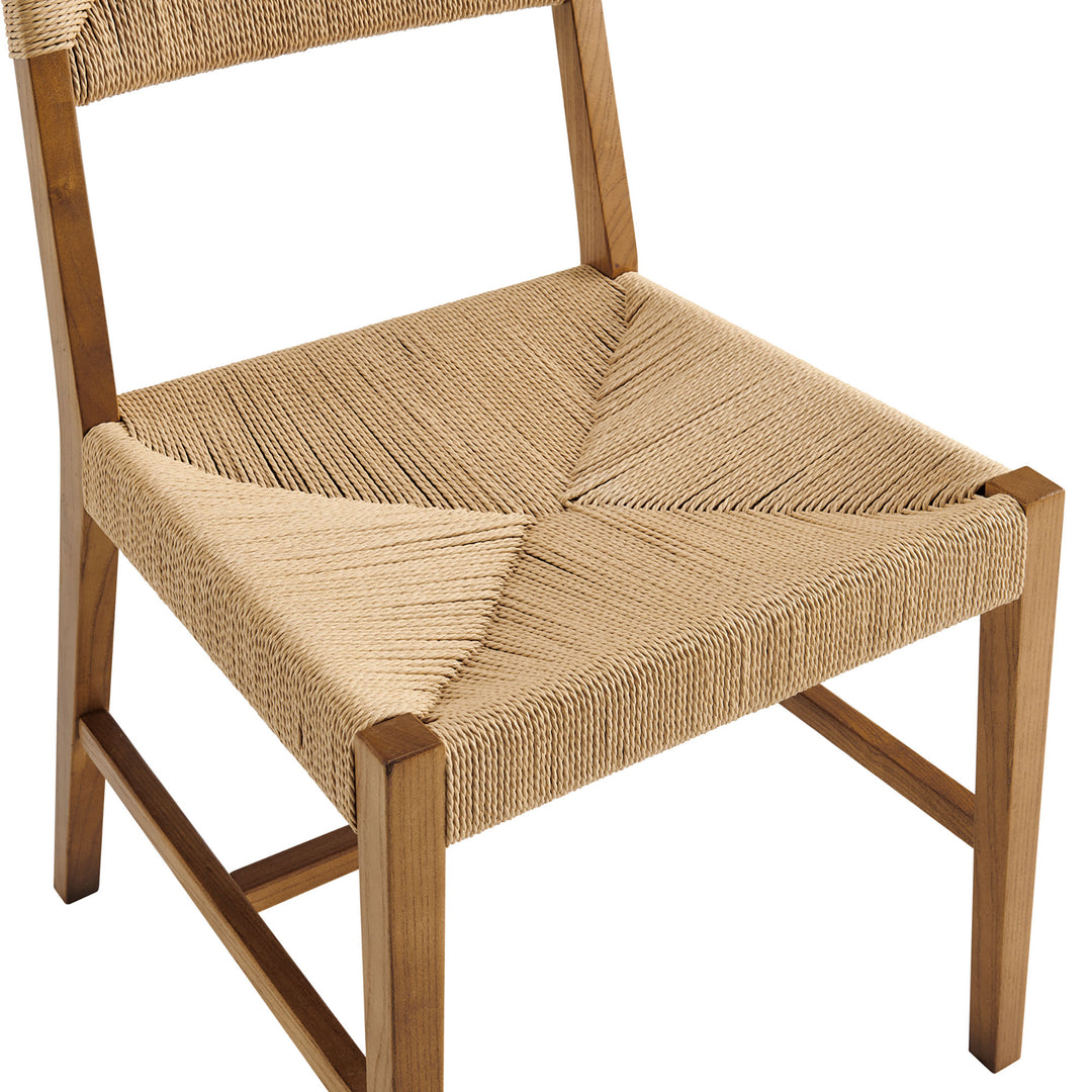 Bodie Wood Dining Chair Set of 2 in Natural Natural
