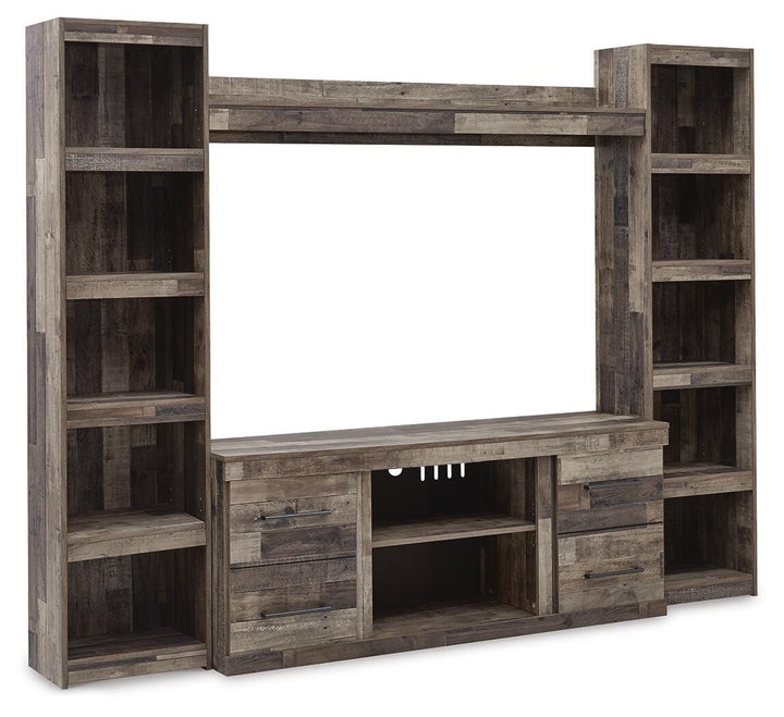 Derekson 4-Piece Entertainment Center - Dark Gray (1)