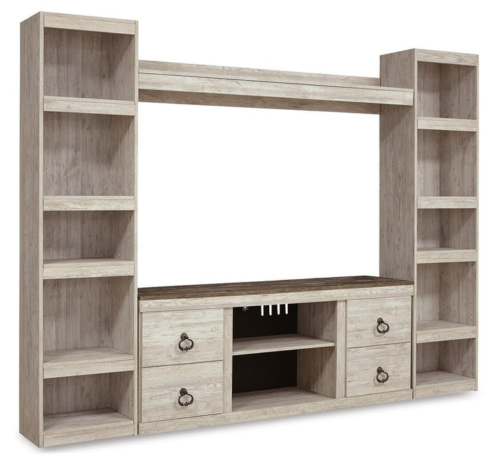 Willowton 4-Piece Entertainment Center - Beige (1)